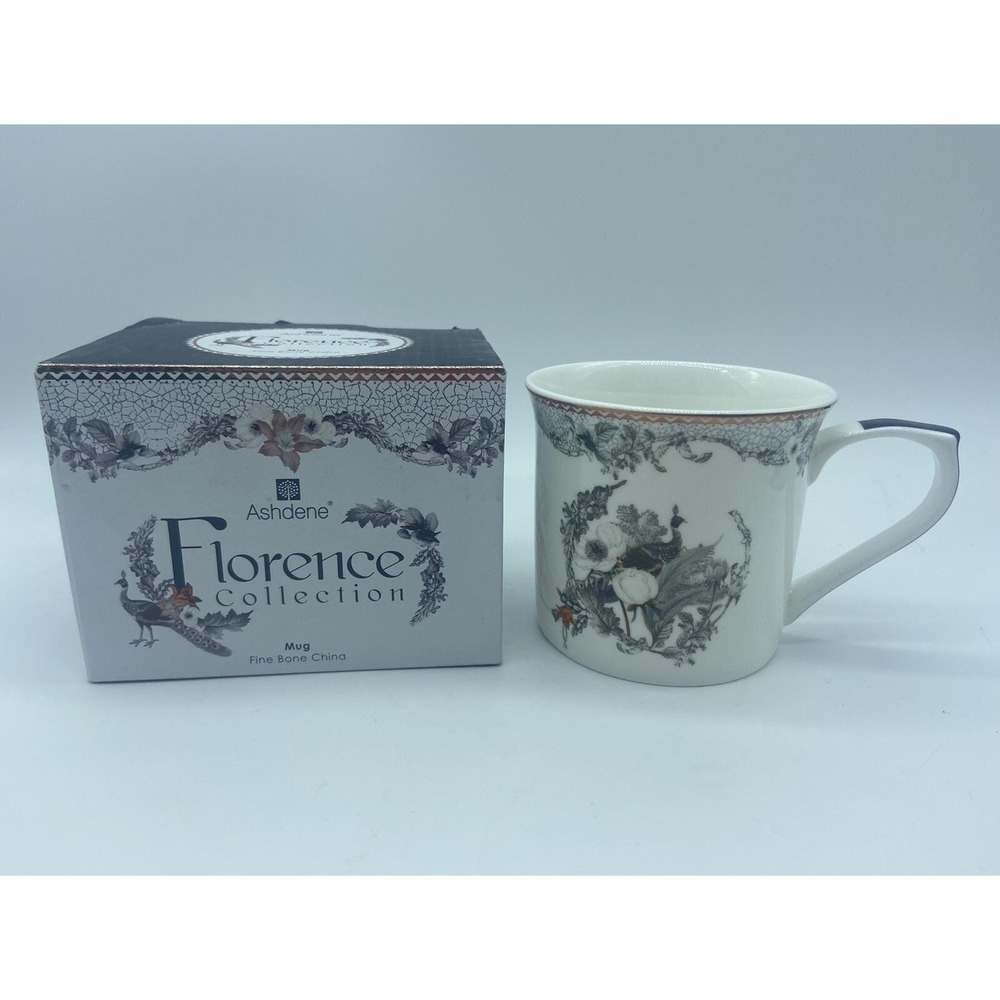 Ashdene Florence Collection Fine Bone China Mug Birds Easter Spring Gift AU Ex